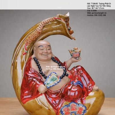 TƯỢNG PHẬT DI LẶC NGỒI TỰA NÚI TIỀN VÀNG